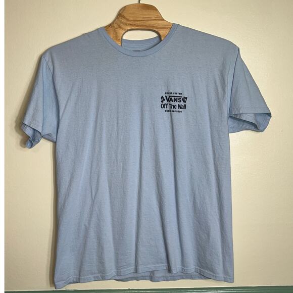 Vans Off The Wall Blue T-Shirt - Size XXL - Picture 2 of 5